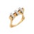 Metal 18k Solid Gold Contemporary Ruby Diamond Spinner Band Ring Size 7 For Sale - Image 7 of 10