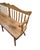 1960s 1960s Rockingham Maple Colonial Cattail Deacon's Bench Farmhouse For Sale - Image 5 of 17