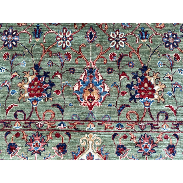 Hand-Knotted Afghan Ziegler Chobi Bidjar Style Wool Area Rug - 8'0" X 9'11" For Sale - Image 10 of 13