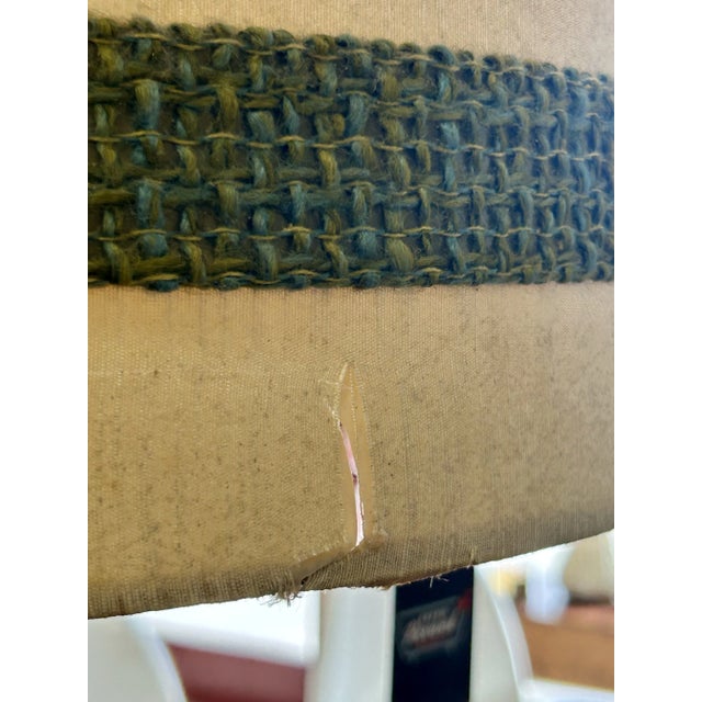 Green Very Large Vintage Mid Century Modern Ceramic Brutalist Green Table Lamp For Sale - Image 8 of 10