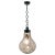 Smoked glass Art Deco pendant ceiling light with glass shade and fitting E27 This simple 'hanging' shape and reflects a...