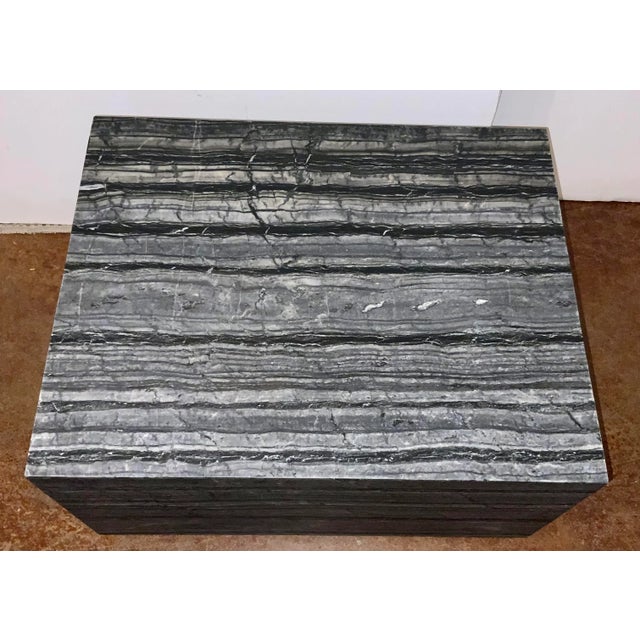 Christopher Guy Christopher Guy Modern Black Marble Piedestal Marmo Pedestal For Sale - Image 4 of 4