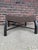 Harvey Probber Rare Harvey Probber Large Ottoman Stool With Curved Bowed Legs and X Stretcher For Sale - Image 4 of 5