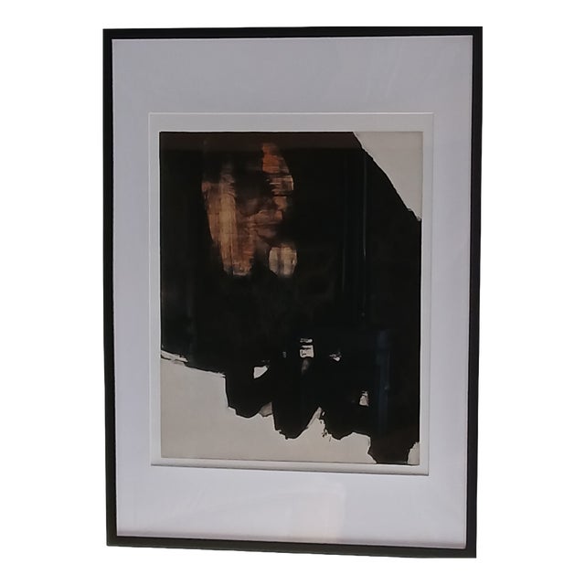 Pierre Soulages, Abstract Composition, Outrenoir, 2020, Print For Sale