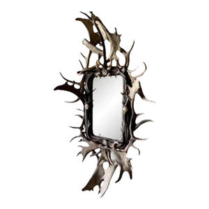Late 19th Century Large Antler Mirror
