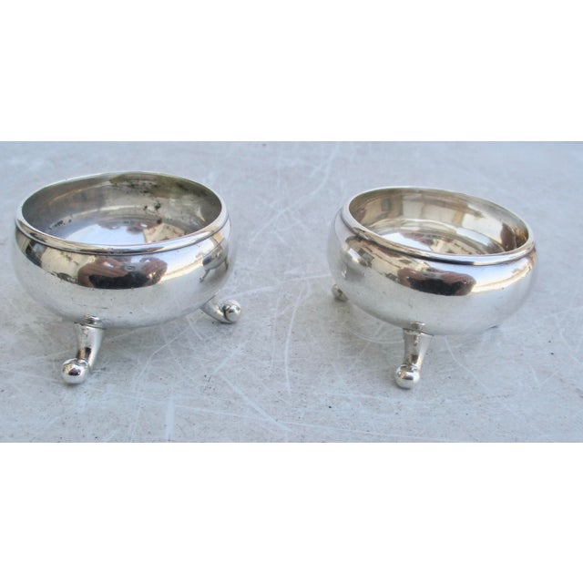 Modern Christofle Silver Plate Saltcellar - A Pair of 2 For Sale - Image 3 of 6