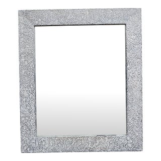 Olde Good Things "Pebbles" Reclaimed Zinc Framed Wall Mirror For Sale