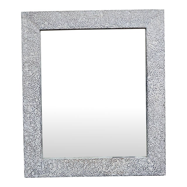Olde Good Things "Pebbles" Reclaimed Zinc Framed Wall Mirror For Sale