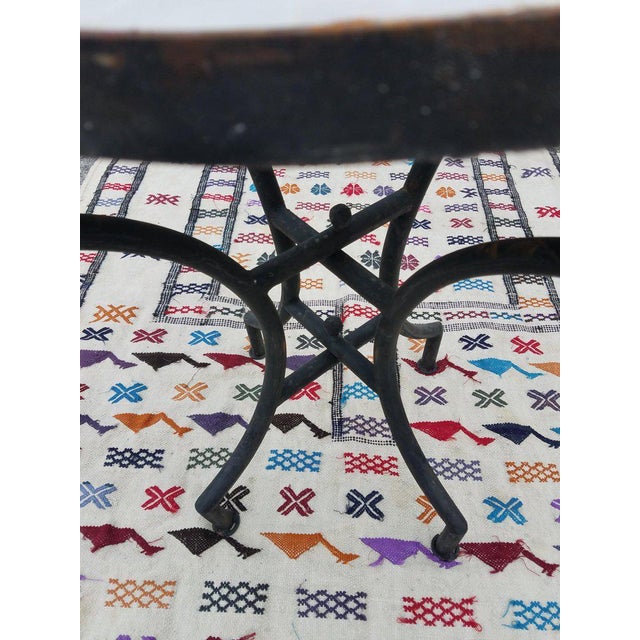 Moroccan Moroccan Blue/Green Mosaic Dining Table For Sale - Image 3 of 6