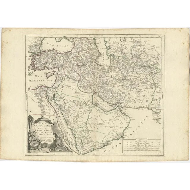 Antique Map of the Turkish Empire with Arabia, 1778 For Sale - Image 4 of 6