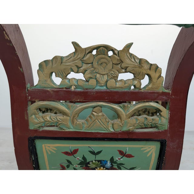Decorative Sleigh in Wood, 1970s For Sale - Image 3 of 17