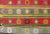 Red Mid 20th Century Colorful Large Turkish Kilim Carpet With Striped Geometric Shapes Design For Sale - Image 8 of 12