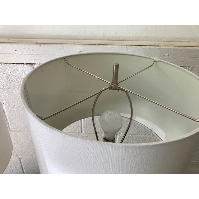 Vintage Modern Metal Brutalist Table Lamps in the Style of Paul Mayen For Sale - Image 10 of 10