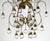 Gold Large Italian Hollywood Regency Brass and Glass Drop Chandelier, 1970 For Sale - Image 8 of 11