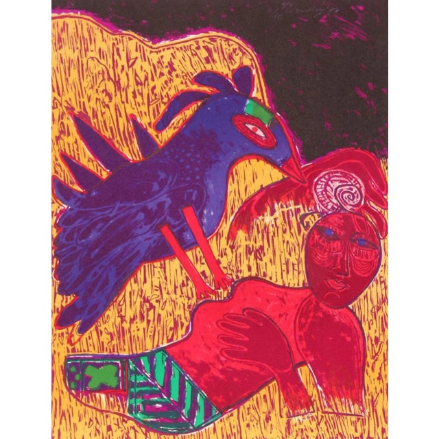 Contemporary Delire et foisonnement de cette plage, Lithograph by Corneille For Sale - Image 3 of 3