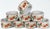 1970s Made in Brazil Strawberry Motif Gold Gilt Napkin Rings - Set of 8 For Sale In Seattle - Image 6 of 6