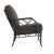 Contemporary Brown Jordan Calcutta Lounge Chair, Textured Pewter frame with Fusion Charcoal fabric For Sale - Image 3 of 11