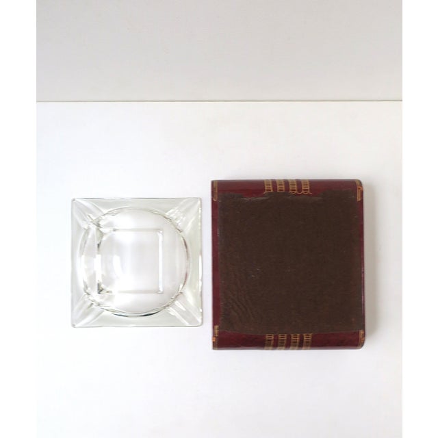 Art Deco Leather Catchall Ashtray, Mid-20th Century For Sale - Image 13 of 13