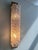 Contemporary rectangular wall sconce made in Clear and ametista “Graniglia” Murano Glass Wall Sconces- Set of two The...