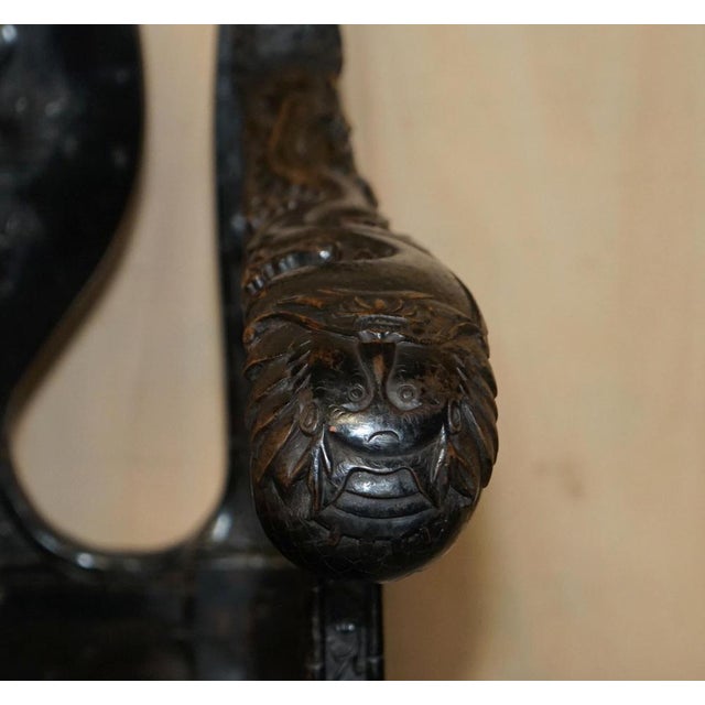 Antique Chinese Dragon Carver Armchair, 1880s For Sale - Image 10 of 18