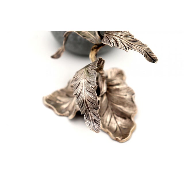 Silver Toothpick Holder with Bulb-Shaped Chalice For Sale - Image 4 of 6