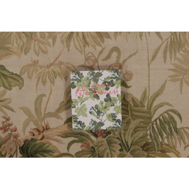 Green Antique French Aubusson Rug With Botanical Green Floral Design - Rug & Kilim For Sale - Image 8 of 10