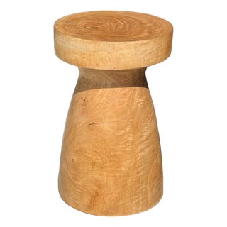Side Table in Mango Wood, 1980s For Sale
