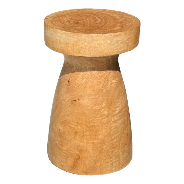 Side Table in Mango Wood, 1980s For Sale