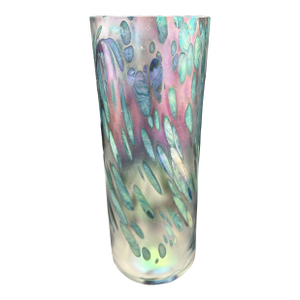 Stunning Vintage Brian Maytum Studio Signed 1985 Art Glass Vase