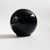 Postmodern Vintage 80s Modern Black Ceramic Sphere Vase For Sale - Image 3 of 7