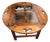 Late 20th Century Wooden Butler's Tray Table With Glass Inset Panels For Sale