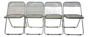 Giancarlo Piretti Plia Folding Chairs for Castelli - Set of Four