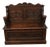 Victorian Farmhouse Oak Hall Bench, 1880 For Sale