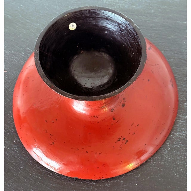 Rare Japanese Negoro Stem Dish Momoyama Edo Period For Sale - Image 12 of 18