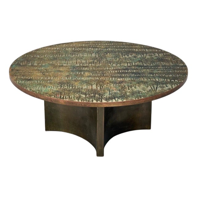 Philip & Kelvin LaVerne, Bronze, Eternal Forest Coffee Table, Usa, 1960s For Sale