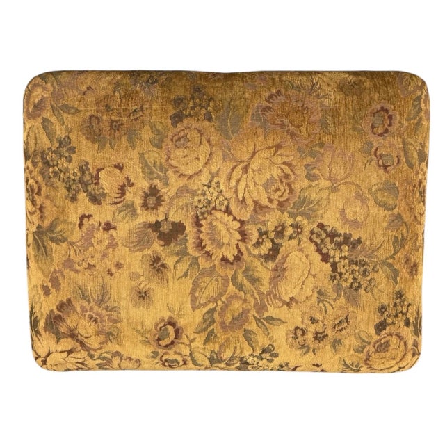 Antique Wood and Tapestry Fabric Footstool For Sale In Phoenix - Image 6 of 10