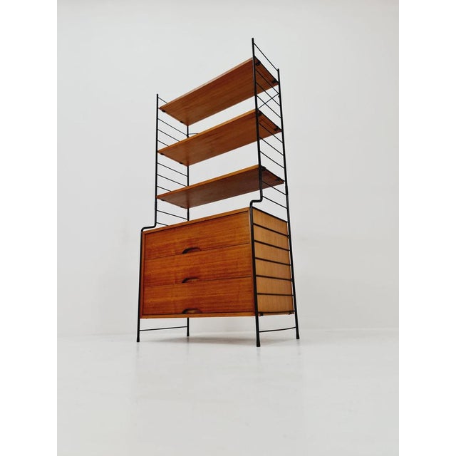 Bookcase with Cabinet in Teak from WHB Germany, 1950s For Sale - Image 4 of 11