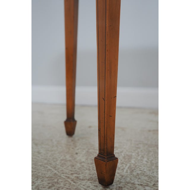 1960s English Satinwood Adams Style 1 Drawer Console Table For Sale - Image 11 of 16