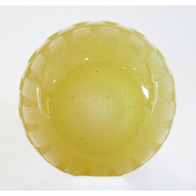 Daum, France Signed "Rhythms," Large Pate De Verre Crystal Vase/Vessel, in a Geometric Relief Design Motif For Sale - Image 15 of 16