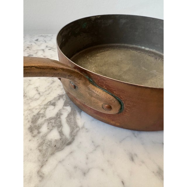 Early 20th Century Antique Copper Pot With Lid For Sale - Image 5 of 6