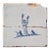 18th Century Rare Lady Tree Delft Antique Tile, Earthenware For Sale
