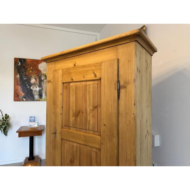 Antique Biedermeier Farmhouse Cabinet in Wood For Sale - Image 5 of 14