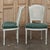 Set of Six Neoclassical Painted Swedish Chairs With Caned Backs & Mohair Seats For Sale - Image 9 of 15