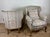 Wood French Louis XV Style Upholstered Armchairs with Giltwood Frames, 1940, Set of 2 For Sale - Image 7 of 12