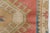Mid 20th Century Faded Rose & Blue Geometric Motifs Rug For Sale - Image 6 of 11