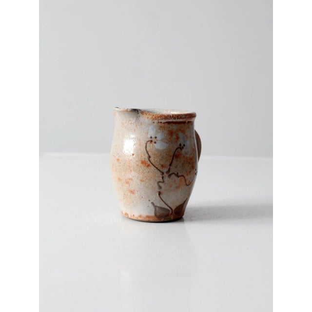 Vintage Pottery Pitcher For Sale - Image 4 of 14