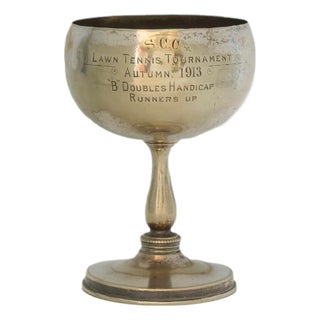1913 English Tennis Trophy Cup For Sale