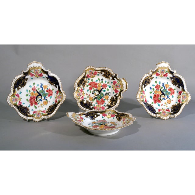 Coalport Porcelain Regency Chinoiserie Dessert Service, John Rose & Co., 58 Pieces For Sale - Image 16 of 17
