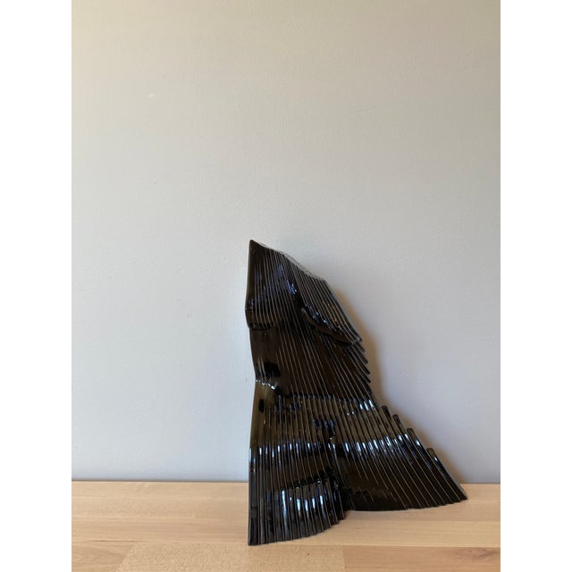 Black 1970s Memphis Style Abstract Nude Porcelain Sculpture For Sale - Image 8 of 13