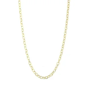 18 Karat Yellow Gold Medium Link Chain 30 Inch
